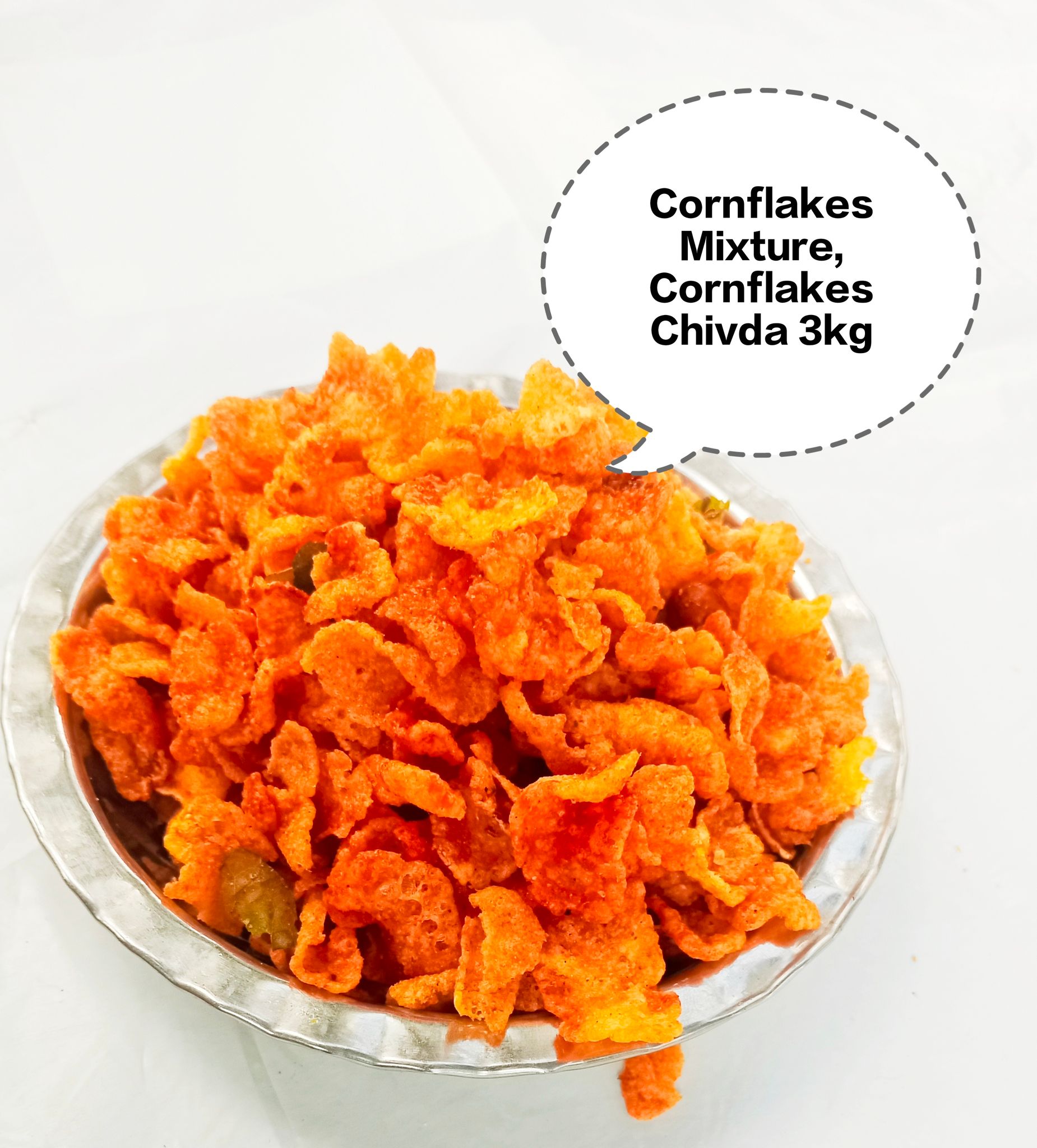Cornflakes Mixture, Cornflakes Chivda, Masala Corn Mix, Makai Flakes Namkeen, Crispy Cornflakes Snack 3kg