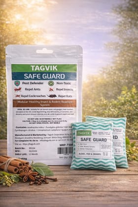 TAGVIK Safe Guard Insect & Rodent Repellent System (20 GM)