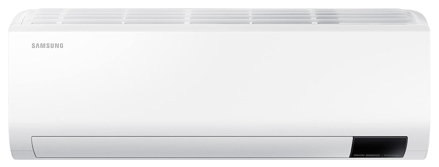 Samsung 1.5 Ton 5 Star, Wi-Fi Enabled, Inverter Split AC (Copper, Convertible 5-in-1 Cooling Mode, Anti Bacteria Filter, 2022 Model AR18BYNZBWK, White) White
