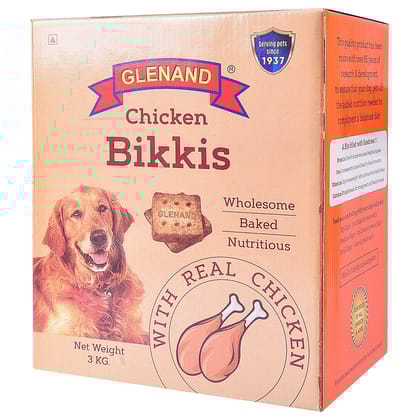 Glenand Dog Chicken Bikkis 3kg