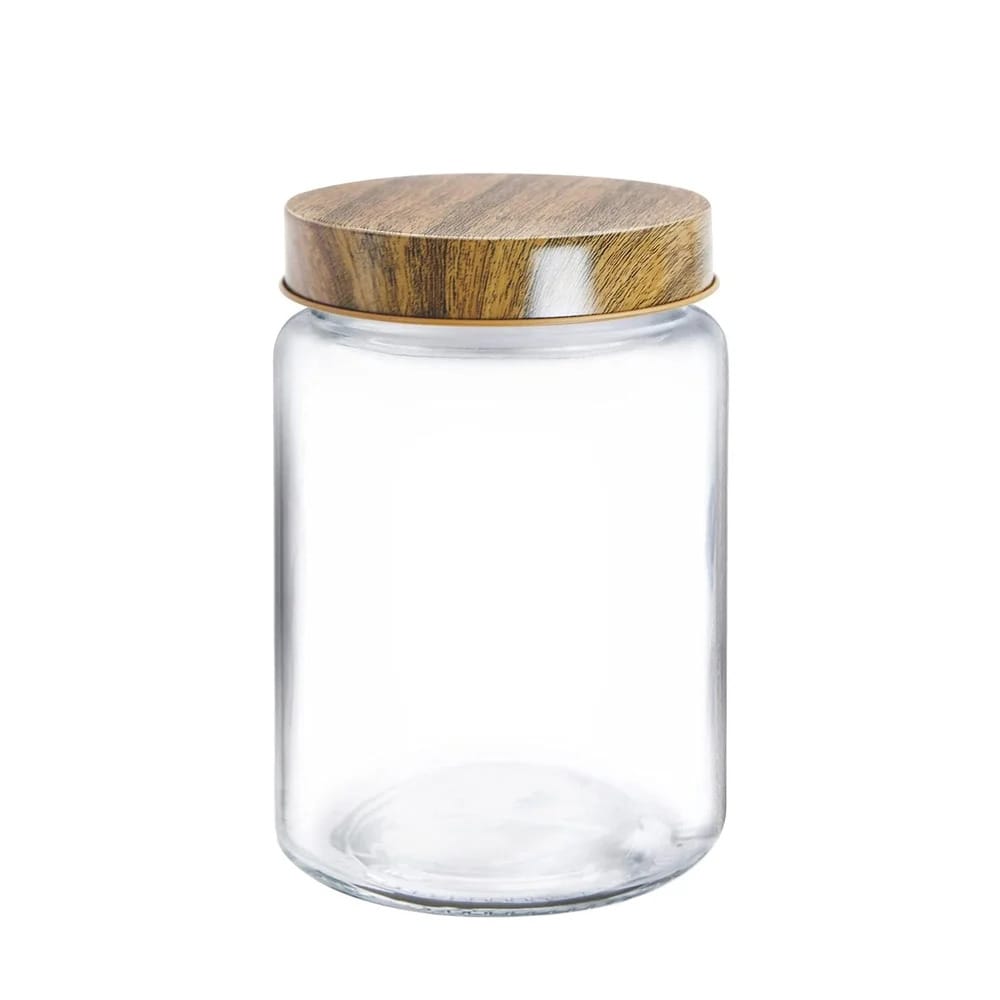 Treo Glass Jar- 1200 ml, 1 Piece, Transparent