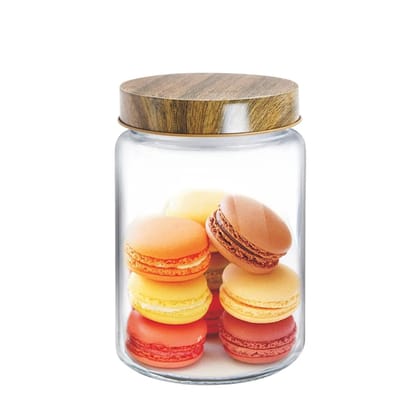 Treo Glass Jar- 1200 ml, 1 Piece, Transparent