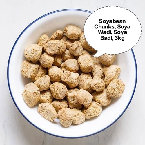 Soyabean Chunks, Soya Wadi, Soya Badi, Nutri Nuggets, Meal Maker 3kg