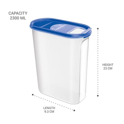 MILTON Stacko 360 Degree Dispenser, 2300 ml, Blue | Food Container | Storage Jar | Kitchen | Air tight | BPA Free | Food Grade | Refrigerator SafeAbout this item Material: Plastic, Color: Blue, Package Contents: 1 - Piece Stacko 360 Dispenser (2.3 Litres)