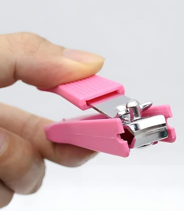 Plastic Covered Stainless Steel Nail Clipper Cutter (Random Color)
