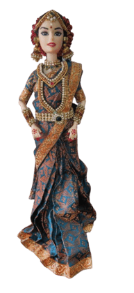 Traditional Indian Decorative Saree Doll