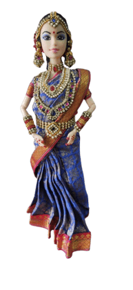Traditional Indian Decorative Saree Doll