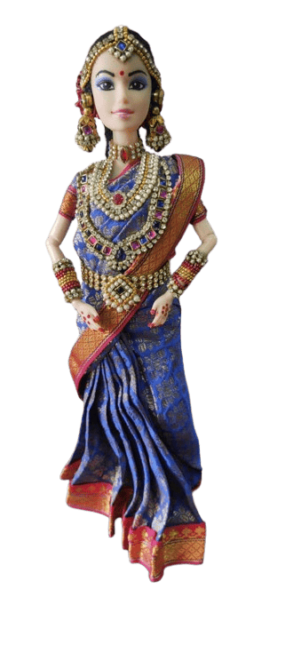 Traditional Indian Decorative Saree Doll