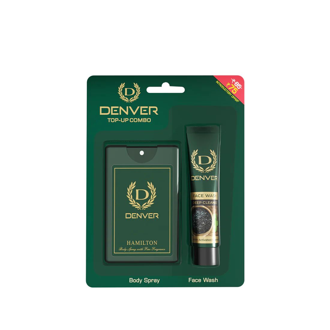 Denver Top-Up Combo with Hamilton Body Spray & Face Wash(Pack of 4)