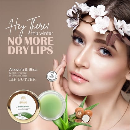 Vegan Aloe Vera Lip Balm SPF 30 (Pack of 1) | Aloe, Shea Butter & Jojoba Oil | Deep Moisturizing & Sun Protection | Vitamin E Enriched Lip Care for Soft, Smooth & Healthy Lips