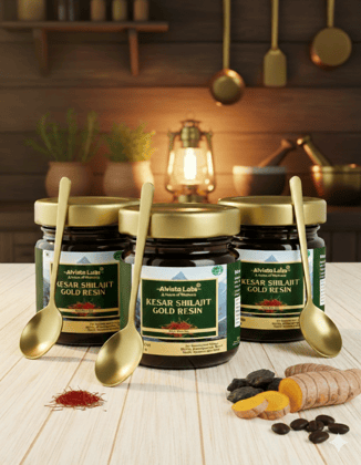 PACK OF 3 ALVISTA LABS KESAR SHILAJIT GOLD RESIN ( Each of 25gm)