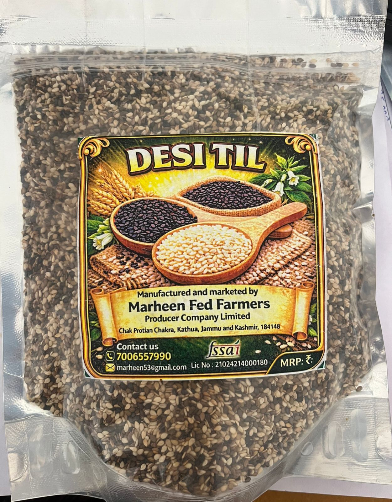 DESI TIL Sesame Seeds - Black & White Blend