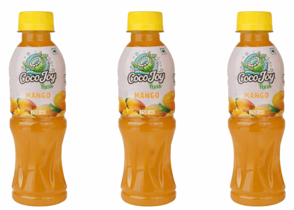 ICY Basil Mango Drink with Basil Seeds, 250ml - Exotic & Refreshing (Combo Pack of 3)
