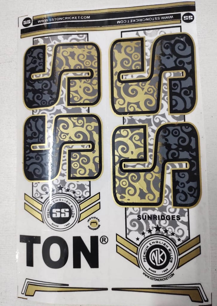 Self Adhesive, Vinyl Plastic, Cricket Bat Sticker -  SS gold - Sports and Fitness Equipment | Buy online on ZillyBuy
