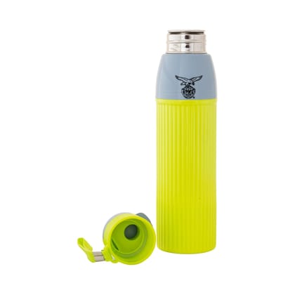 Eagle Brisk PU Insulated 4 Hours Warm and Cold School Kids Water Bottle (750ml, Green, Flask)