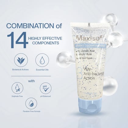 Maxisoft 3 Way Antibacterial Face Wash (100 ml)