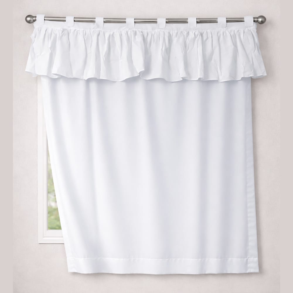 White Frill Cotton Curtain 
