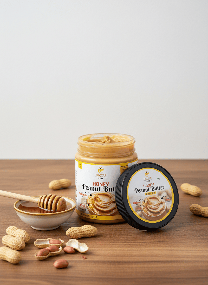 Honey Peanut Butter - 500g (100% Organic)