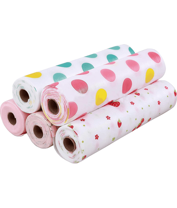 Printing Polka DOT Antibacterial Cabinet Plastic Foam Household Wardrobe Moisture Drawer Pad Waterproof Non-Slip Paper Kitchen Cupboard Liners Roll Mat (30 * 300Cm),Multicolour, 1 Pcs Random