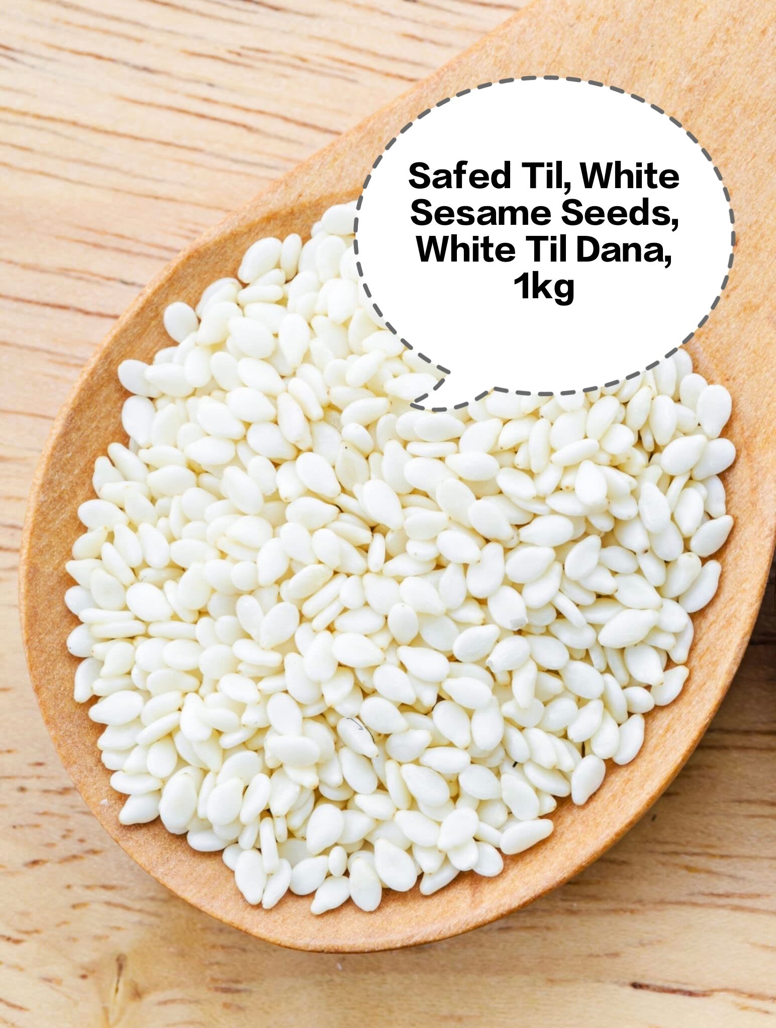 Safed Til, White Sesame Seeds, White Til Dana, Til Seeds, Gingelly Seeds 1kg