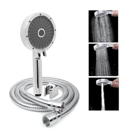 Wondra 3 Modes Chrome Finish Hand Shower With 1.5 Meter 304- Grade Stainless Steel Hose&nbsp;Pipe&nbsp;&&nbsp;Hook