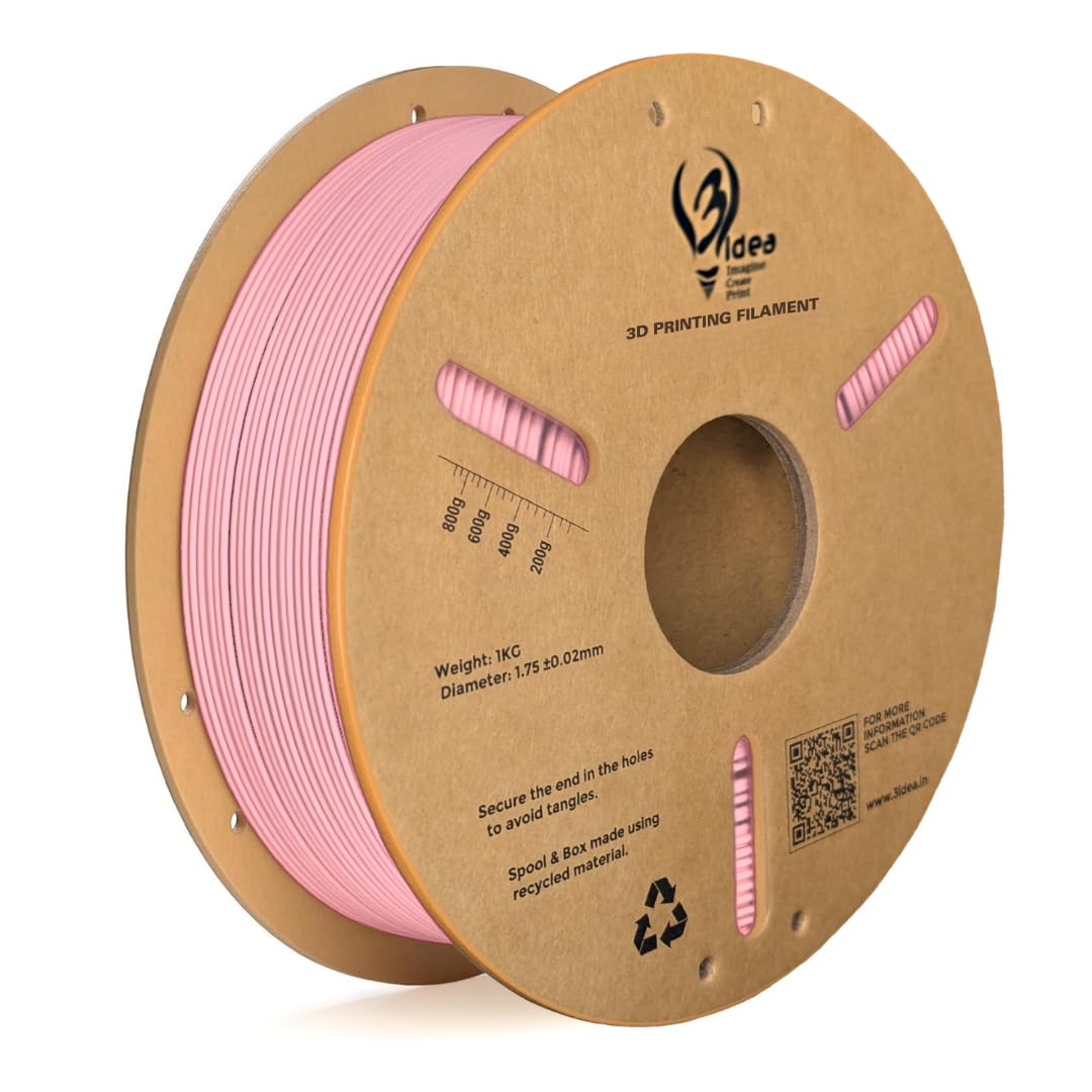 3idea Hyper ABS+ HS High-Speed 3D Printer Filament, 1.75mm Pink, 1KG Spool – High Toughness, Strong Layer Adhesion, Low Warping, Pro Grade Print Quality, ±0.02mm Precision