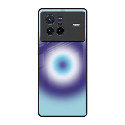 Evil Eye Art Glass Case for Vivo X80 5G
