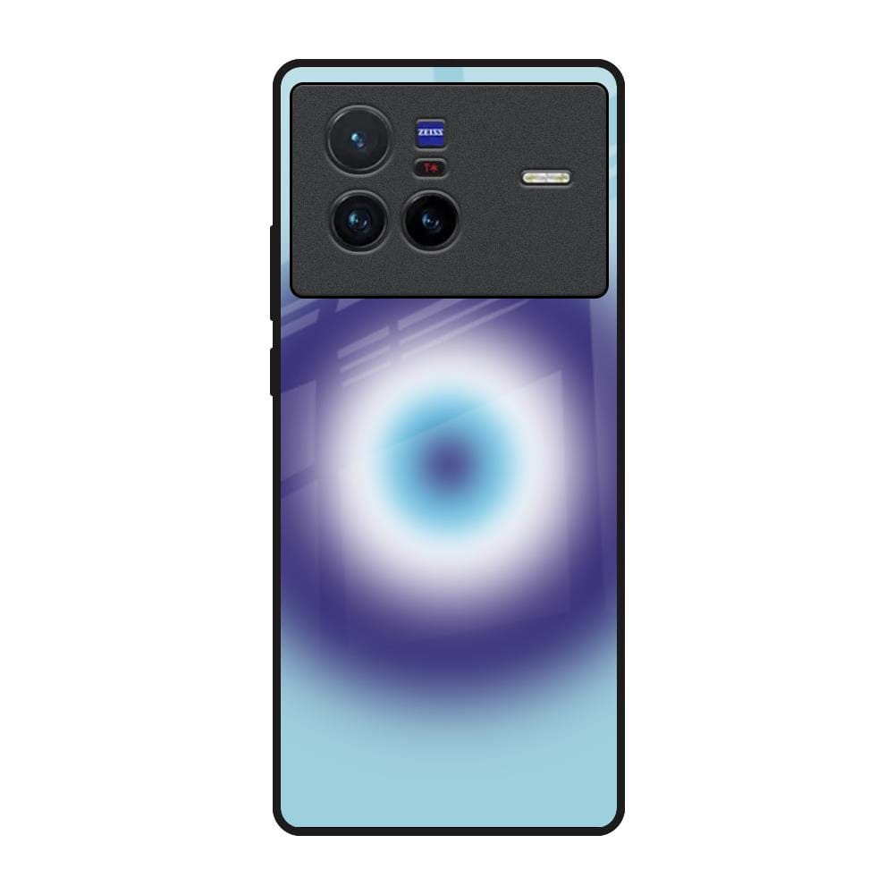 Evil Eye Art Glass Case for Vivo X80 5G