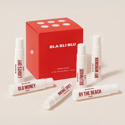 Perfume Set for Men (6 x 7ml) – Premium Woody, Musky & Spicy Pocket Perfumes | Long-Lasting Fragrance Kit: Old Money, Lights Off, Love Drunk & More | Trial & Travel Kit