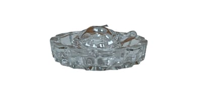 Clear Crystal Tortoise with Plate