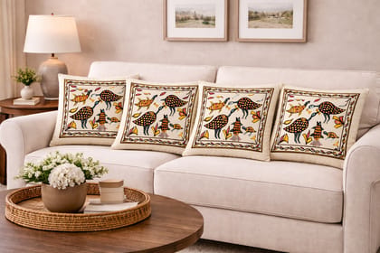 Mayura Folk Art Cushion Cover Set