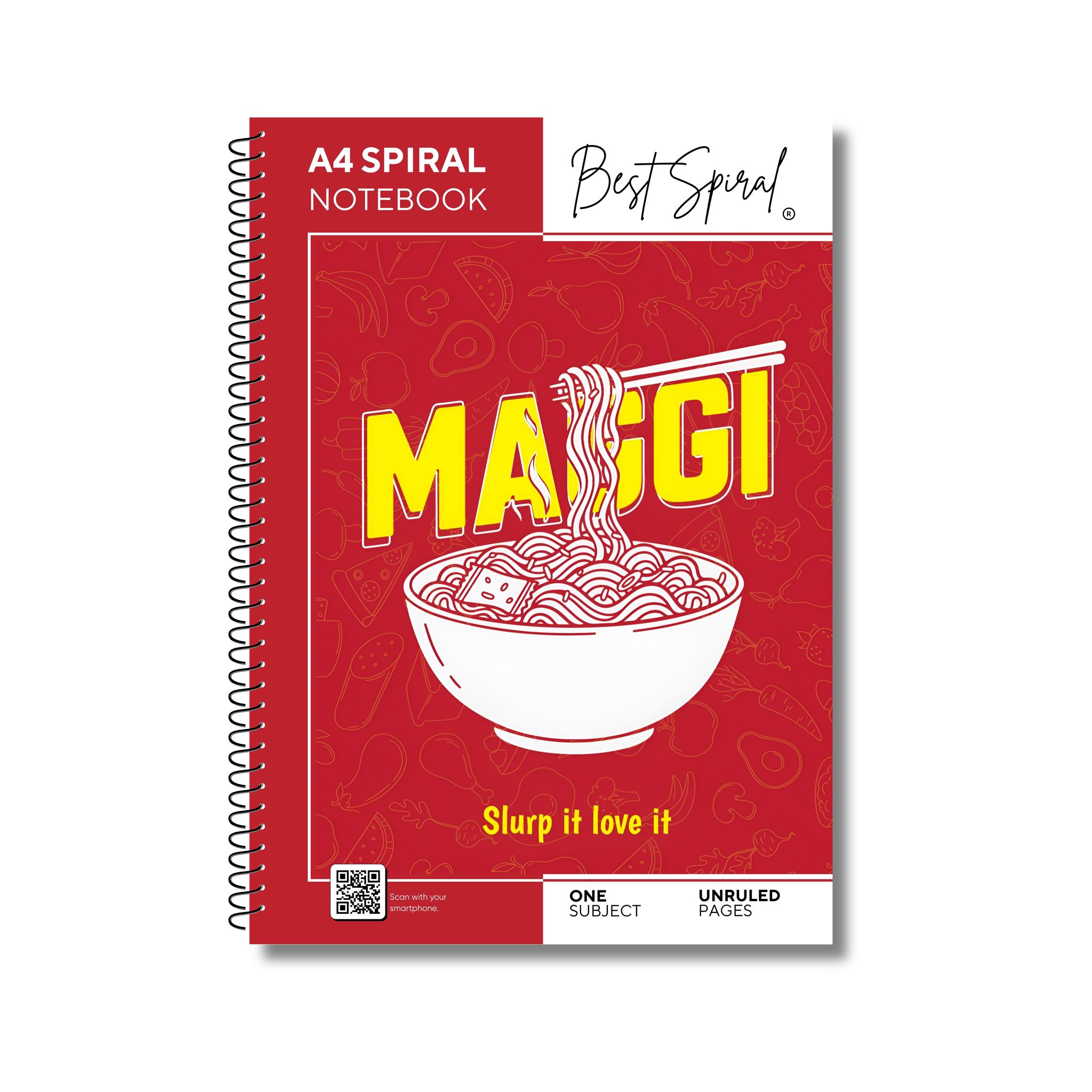 Best Spiral A4 Notebook 300 Pages UnRuled | 70 GSM Thick Paper | Strong Spiral Binding | 700 Micron PP Cover | Pack of 1