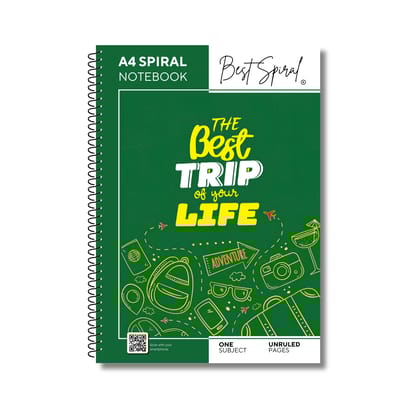 Best Spiral A4 Notebook 500 Pages UnRuled | 70 GSM Thick Paper | Strong Spiral Binding | 700 Micron PP Cover | Pack of 1