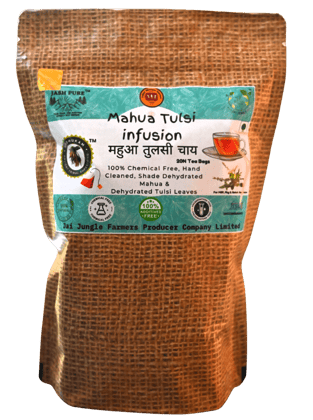 Mahua Tulsi Infusion • Caffeine-Free Herbal Infusion (20 Infusion Bags)