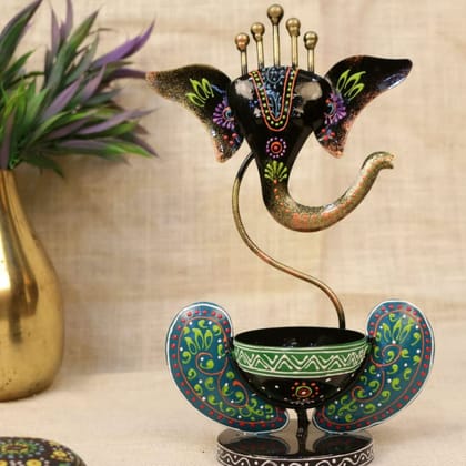 Handcrafted Metal Elephant Tealight Holder