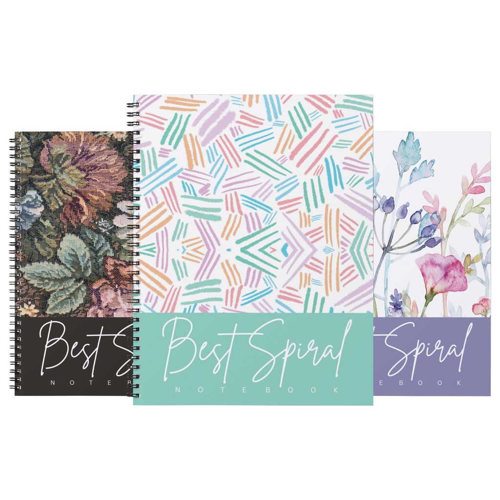 Best Spiral B5 Spiral Notebook 300 Pages Ruled - Pack of 3