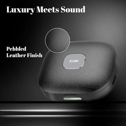 truke Mega 9 New Launch True Wireless in Ear Earbuds W/ 24-Bit Lossless Spatial Audio, 70H Battery Fast Charge Ear Buds (Charcoal Black)