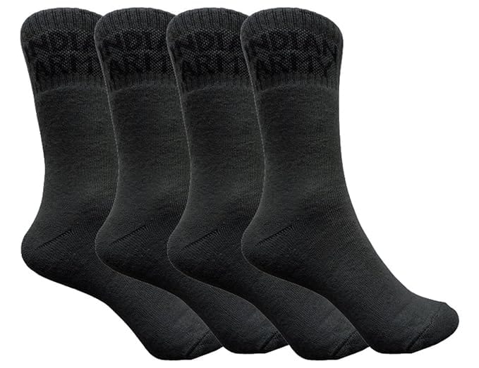 VOICI France Mens Premium Formal Socks calf length Indian army green Color Free Size thick Cotton Towel Fabric