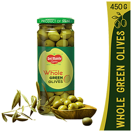 Del Monte Whole Green Olives, 450 g