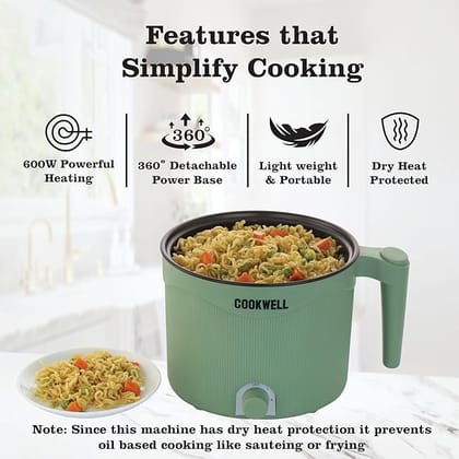 Cookwell Multipurpose Cook Kettle With 1.5L Nonstick Inner Pot