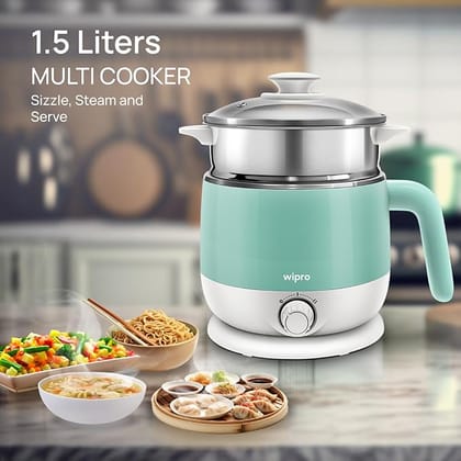 wipro Stainless Steel Elato Bk212 Multi Cooker Kettle 1.5 L
