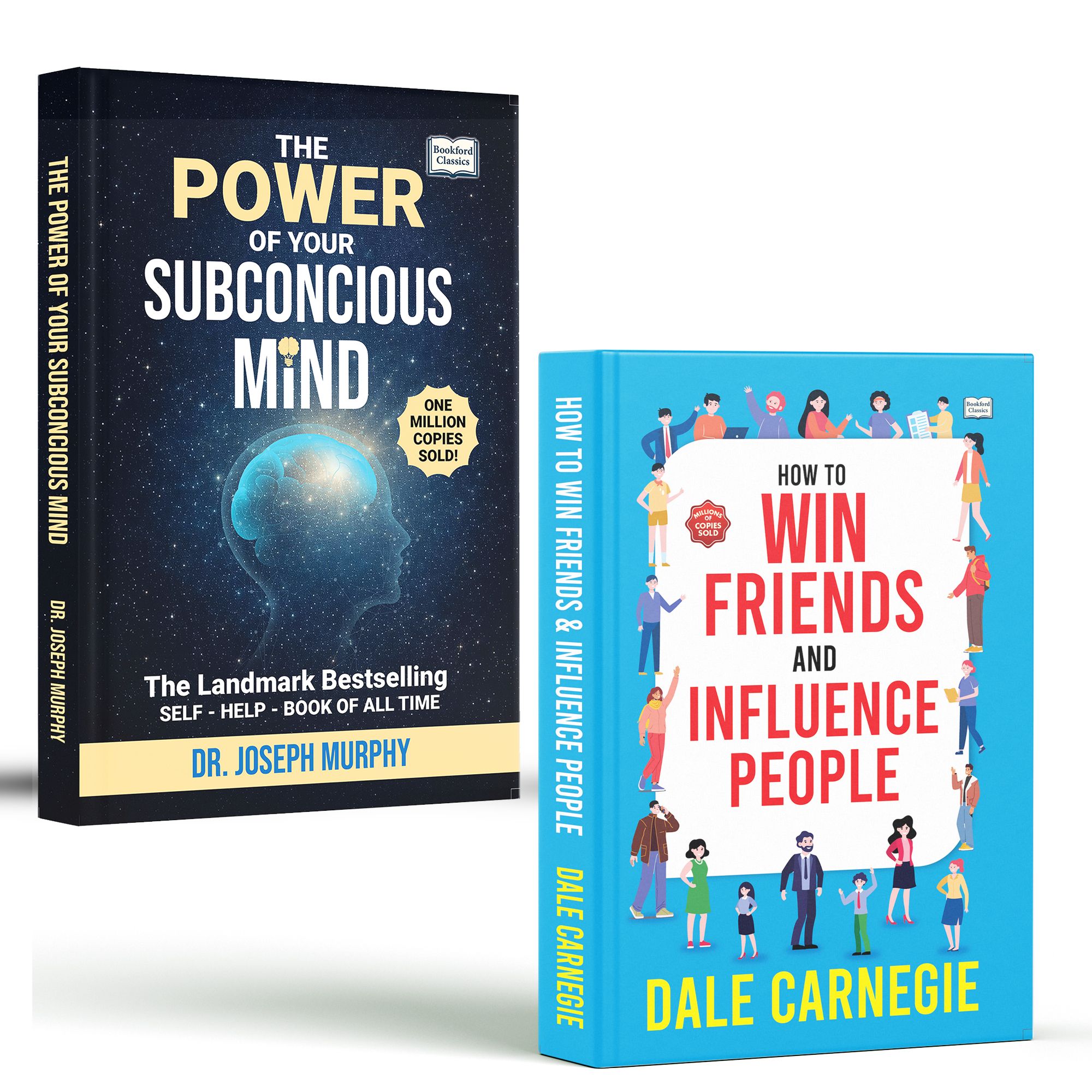 How to Win Friends & Influence People + The Power of Your Subconscious Mind (Set of 2) | Original English Edition | Best Communication & Motivational Books