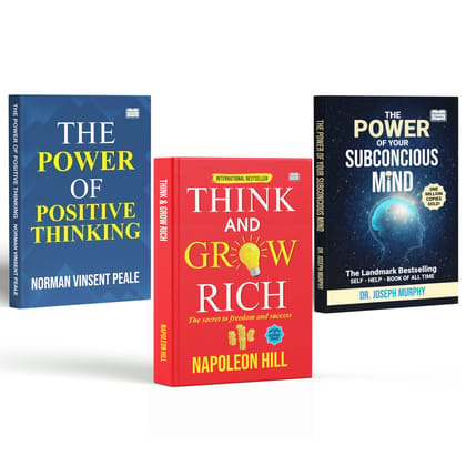 The Power of Positive Thinking + The Power of Your Subconscious Mind + Think and Grow Rich (Set of 3) | Original English Edition | Best Motivational & Mindset Books