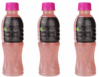 ICY Basil LYCHEE Drink with Basil Seeds, 250ml - Exotic & Refreshing - Pack of 3