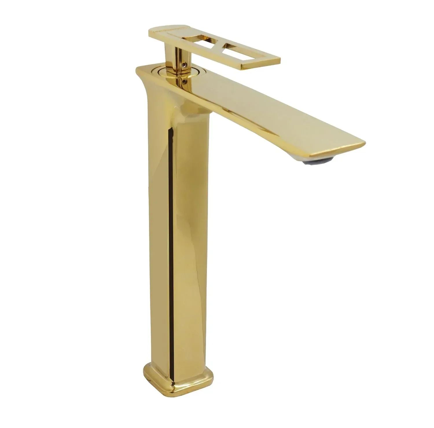 Classy Extended Body Brass Wash Basin Mixer Tap (Gold)