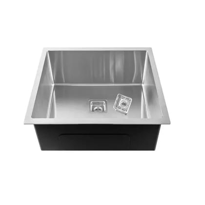 304 Handmade (24 x24x 10) inch Stainless Steel Single Bowl  Silver  Kitchen Sink