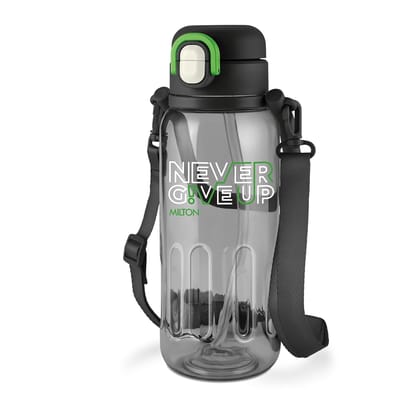 MILTON Regan 1000 2-in-1 Lid Sip or Gulp Water Bottle 1 ltr | Sturdy Handle And Strap | BPA Free| Food-Grade | One-Touch Open | Leak-Proof | Ideal for Office, School, College, Gym