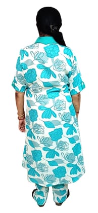 Women's Cotton Kurta Palazzo Pant Set