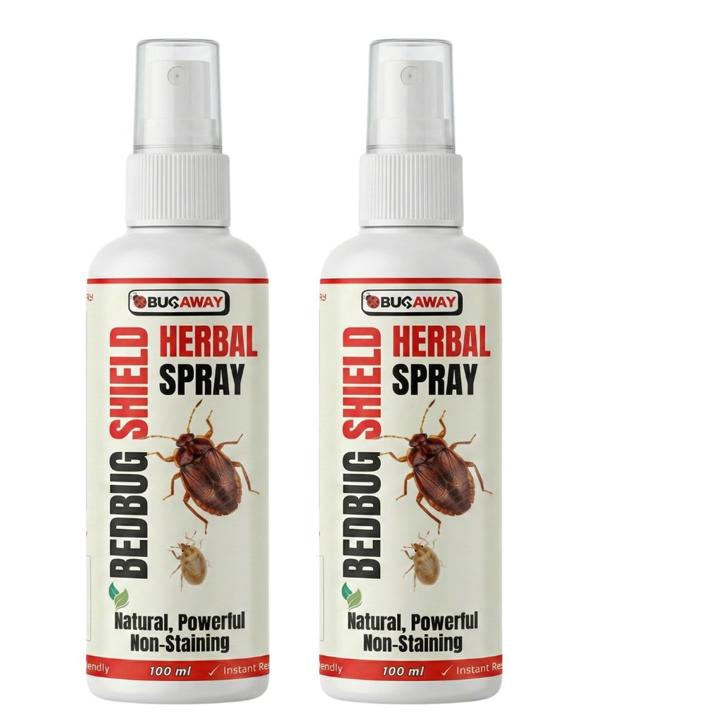 BUGAWAY Herbal Bed Bug Killer Spray | Khatmal Marne Ka Ready To Use Spray 100 ML (Pack Of 2) - Fresheners and Repellents | Buy online on ZillyBuy