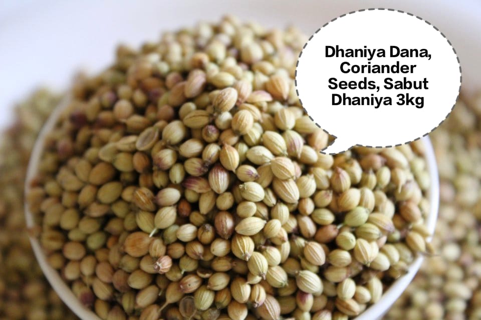 Dhaniya Dana, Coriander Seeds, Sabut Dhaniya, Coriander Whole, Dhania Seeds 3kg